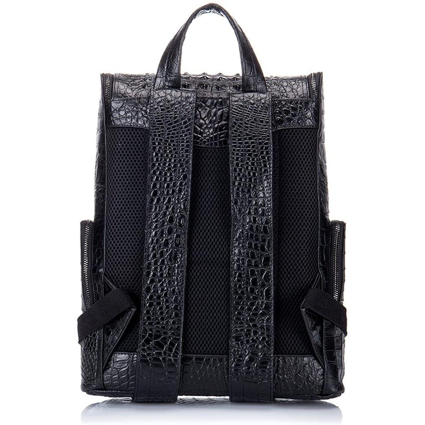 13 Men's Leather Crocodile Design Backpack