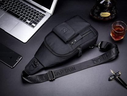 12 Men's Casual Leather Crossbody Sling Bag