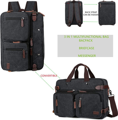 17 Convertible Briefcase Backpack