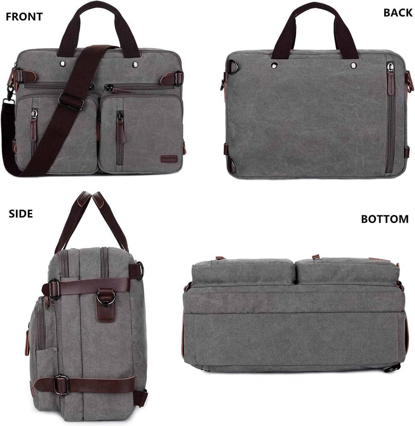 17 Convertible Briefcase Backpack