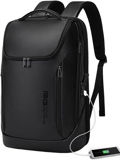 18 Men's Leather Smart Backpack