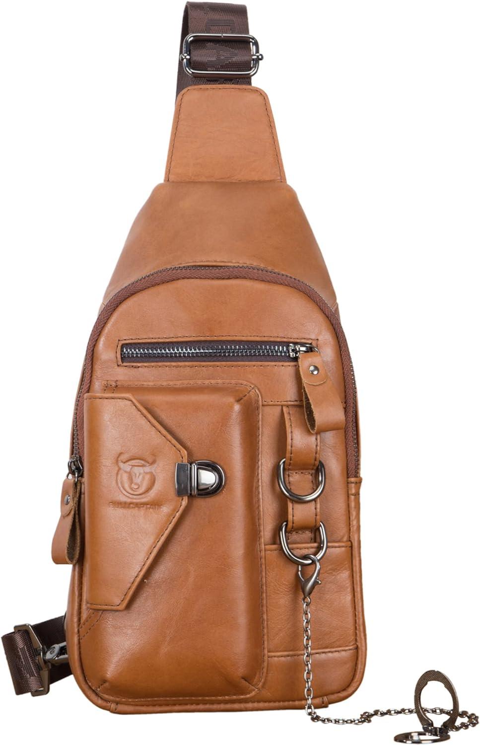 12 Mens Crossbody Leather Sling Bag