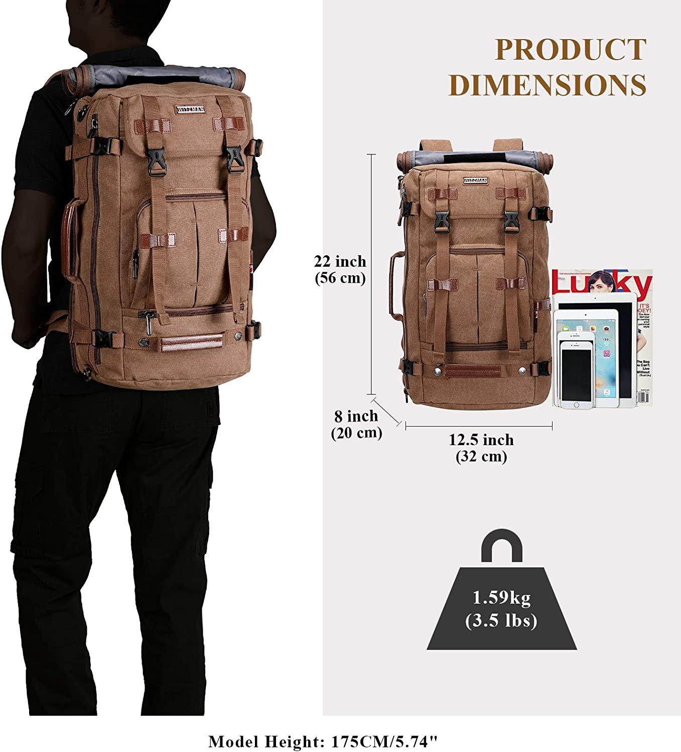 22 Men's Canvas Laptop Backpack