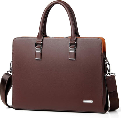 15 Men's Slim Leather Business Messenger Bag