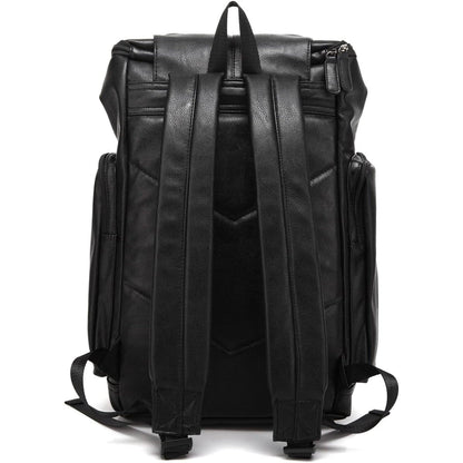 Men's 17 Leather Laptop Backpack