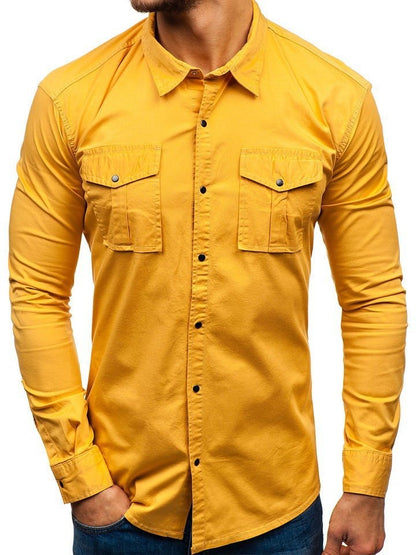 New Single 100% Cotton Men Shirt Business Casual