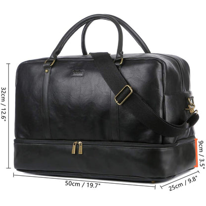 20 Men's Stylish Leather Duffle Bag