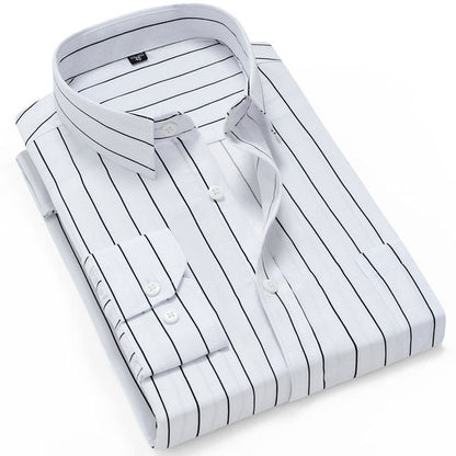 Men's Thin Striped Long-sleeve Shirt