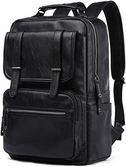 17 Men's Leather Travel Backpack