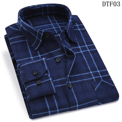 Cotton Plaid Man Shirt