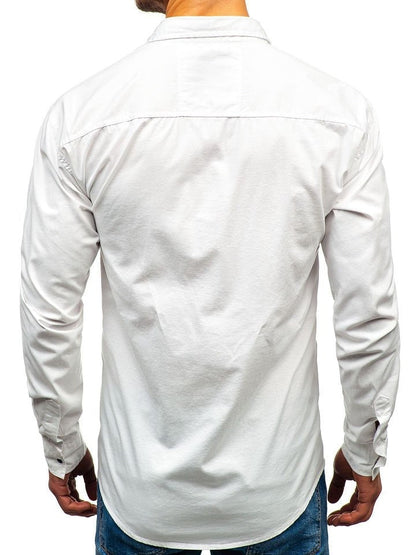 New Single 100% Cotton Men Shirt Business Casual