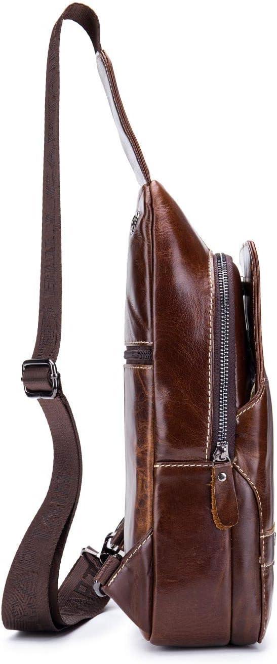 11 Men's Leather Business Crossbody Sling Bag