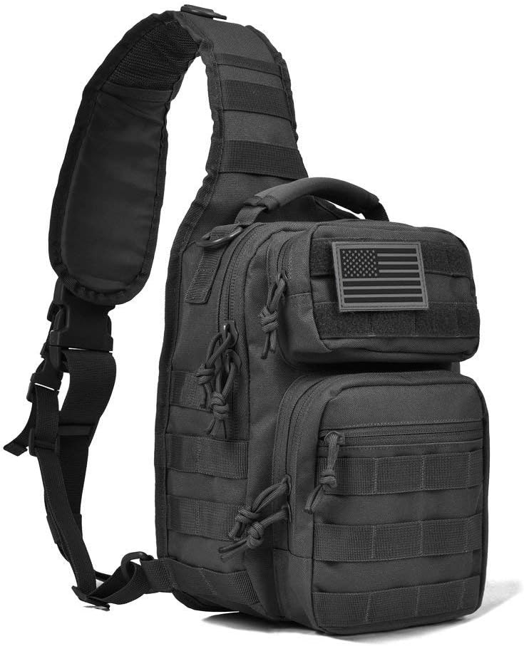 11 Men's MOLLE Tactical Crossbody Sling Bag