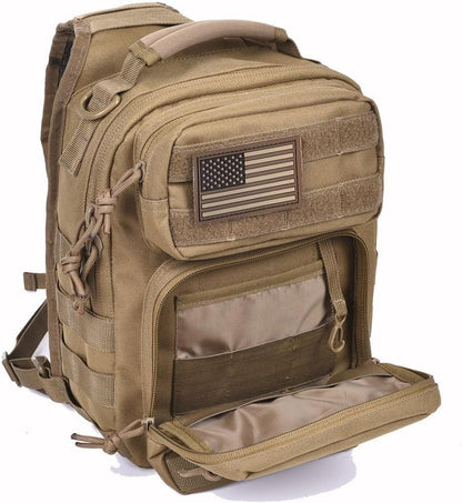 11 Men's MOLLE Tactical Crossbody Sling Bag