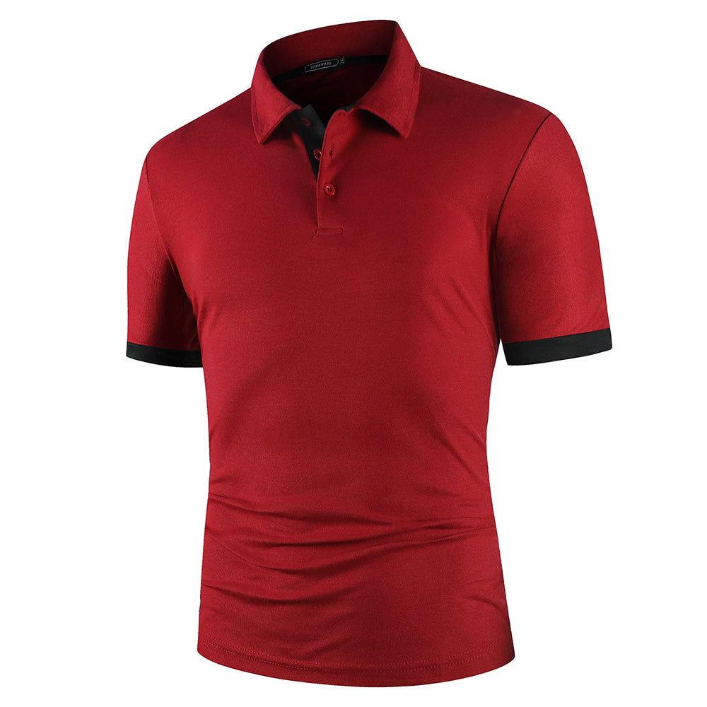 Men Shirt Short Sleeve Polo Shirt