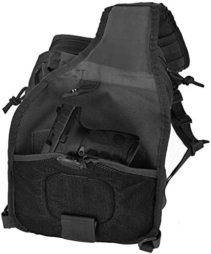 11 Men's MOLLE Tactical Crossbody Sling Bag