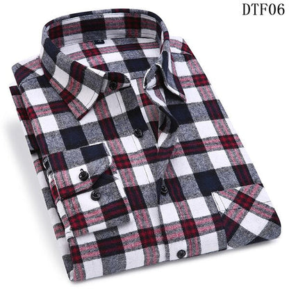 Cotton Plaid Man Shirt