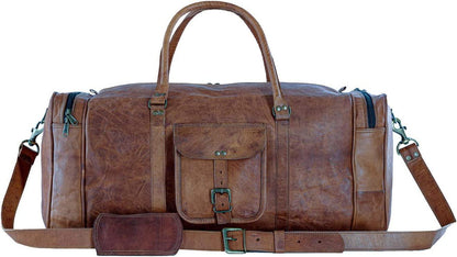 21 Full Grain Leather Duffel Bag