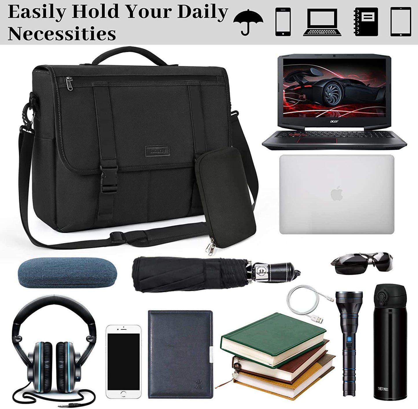 18 Lightweight Laptop Messenger Bag