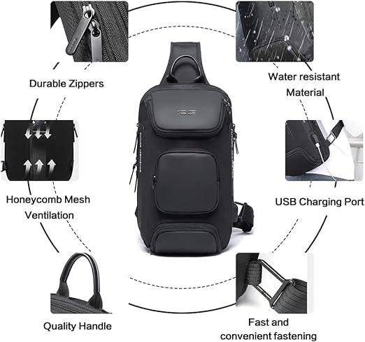 13 Men's Multi-Functional Crossbody Sling Bag