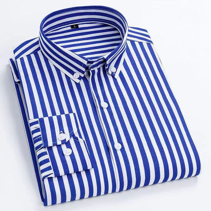 Men's Thin Striped Long-sleeve Shirt