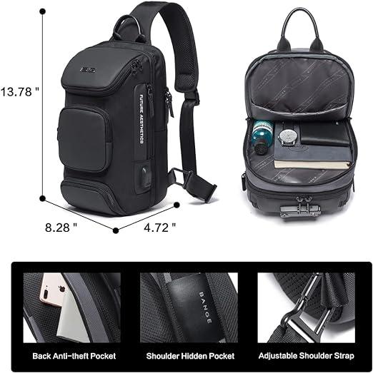 13 Men's Multi-Functional Crossbody Sling Bag