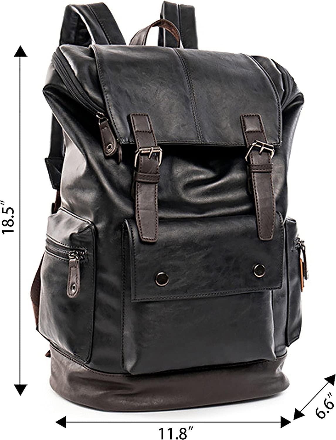 18 Men's Vintage Leather Backpack