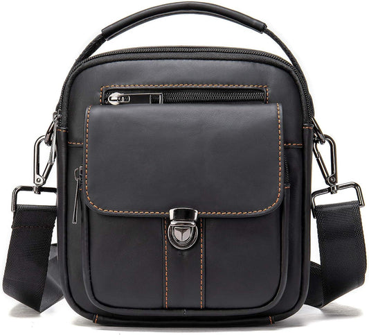 8 Men's Leather Mini Crossbody Sling Bag