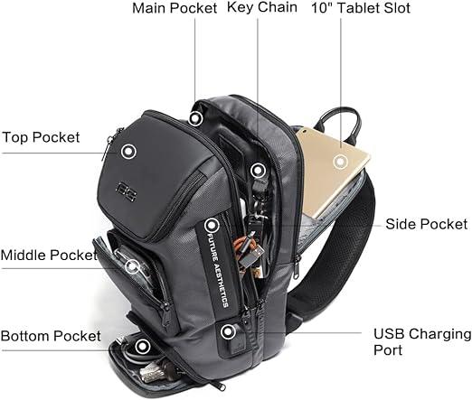 13 Men's Multi-Functional Crossbody Sling Bag