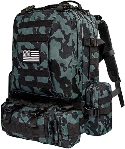 50L Men's MOLLE Carry-All Tactical Backpack