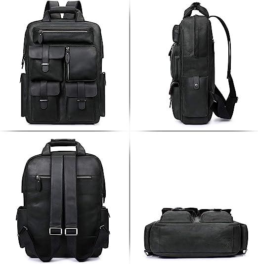 17 Men's Genuine Leather Backpack