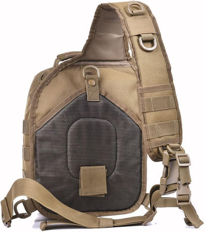 11 Men's MOLLE Tactical Crossbody Sling Bag