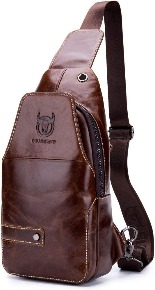 11 Men's Leather Business Crossbody Sling Bag