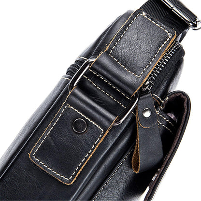 8 Men's Compact Genuine Leather Crossbody Sling Bag