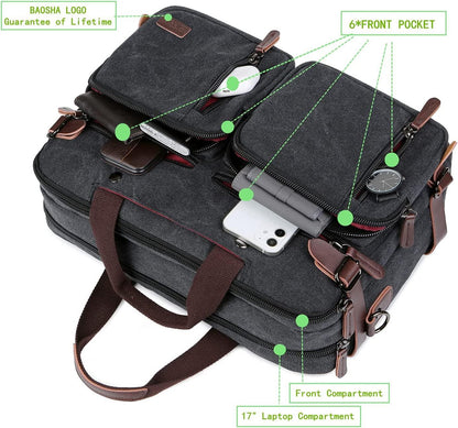 17 Convertible Briefcase Backpack