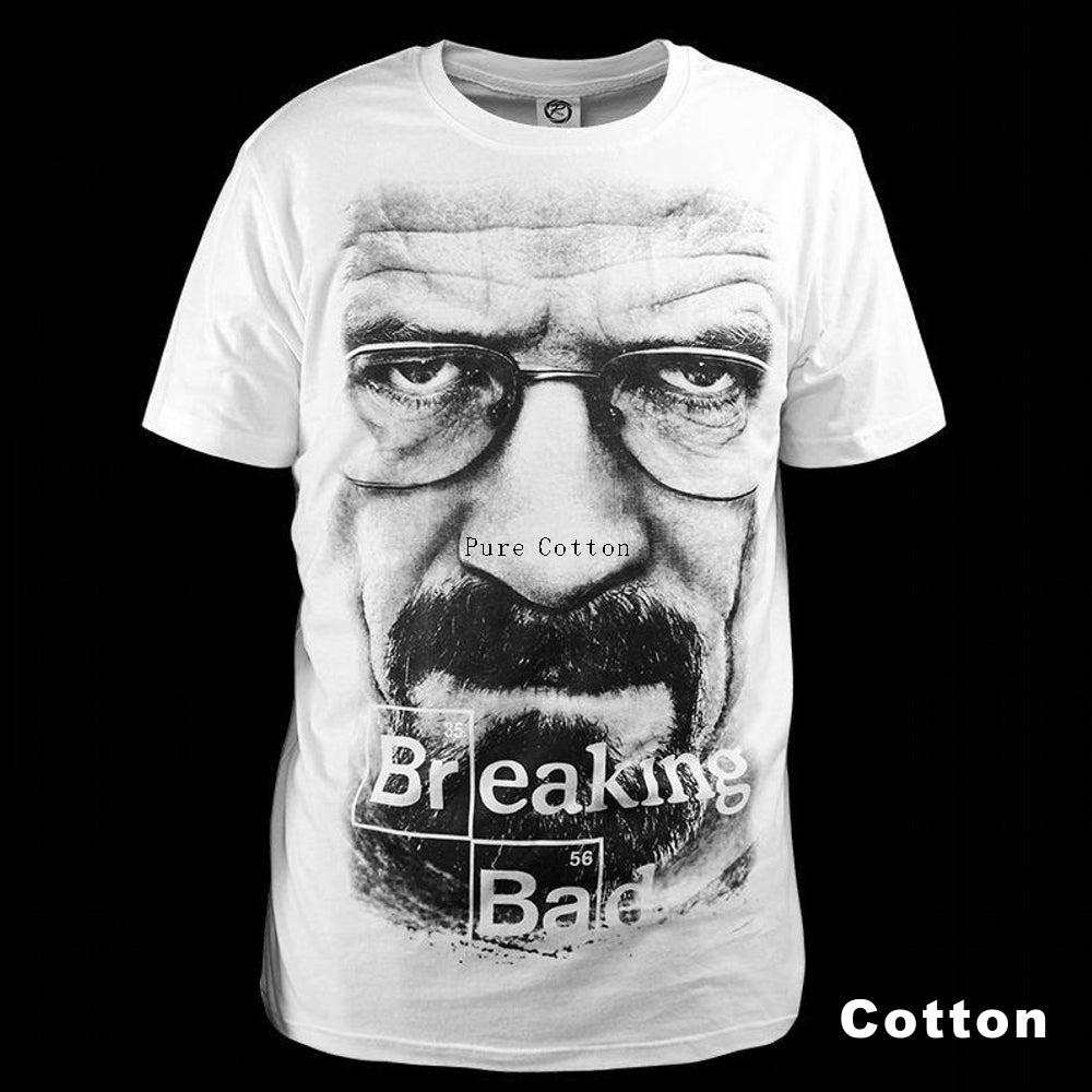 Breaking Bad T-shirt Clothes Walter White Avatar Pure Cotton & Lycra fabric