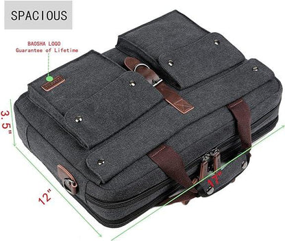 18 Men's Canvas Laptop Messenger Bag