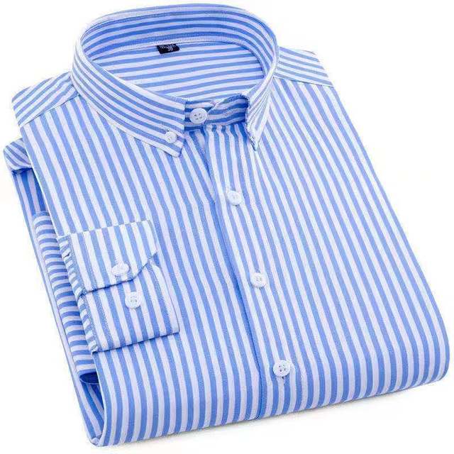 Men's Thin Striped Long-sleeve Shirt