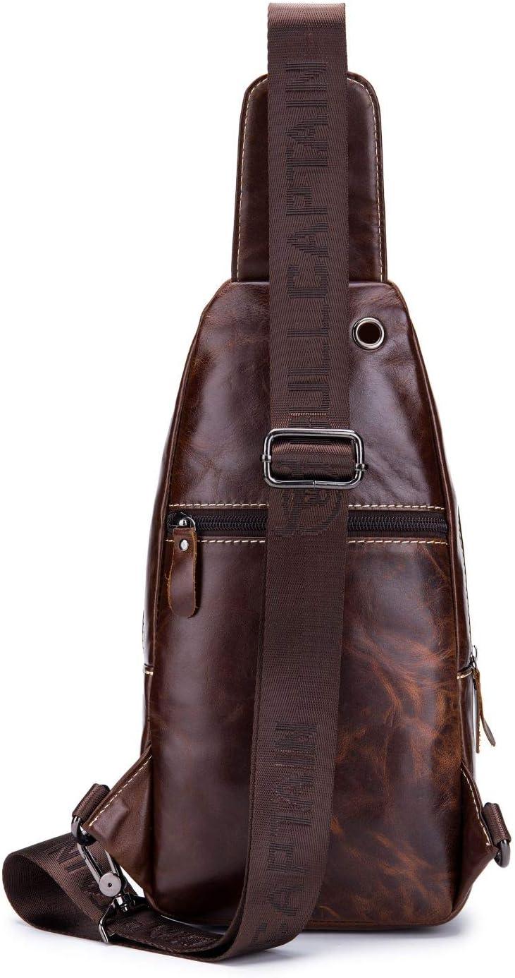 11 Men's Leather Business Crossbody Sling Bag