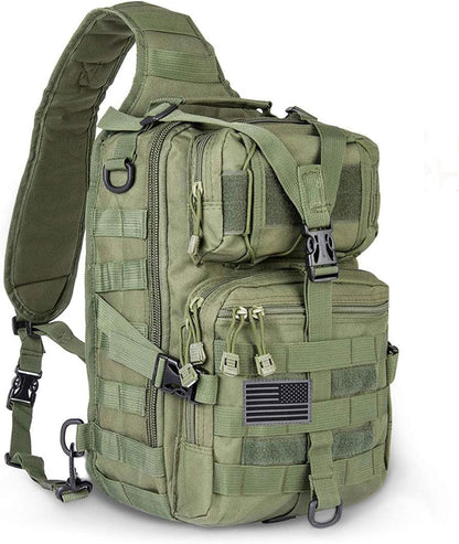 14 Men's MOLLE Tactical Armor Crossbody Sling Bag