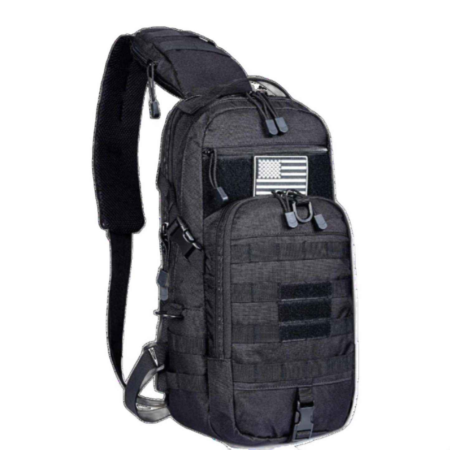 13 Men's MOLLE Tactical Crossbody Sling Backpack