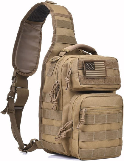 11 Men's MOLLE Tactical Crossbody Sling Bag