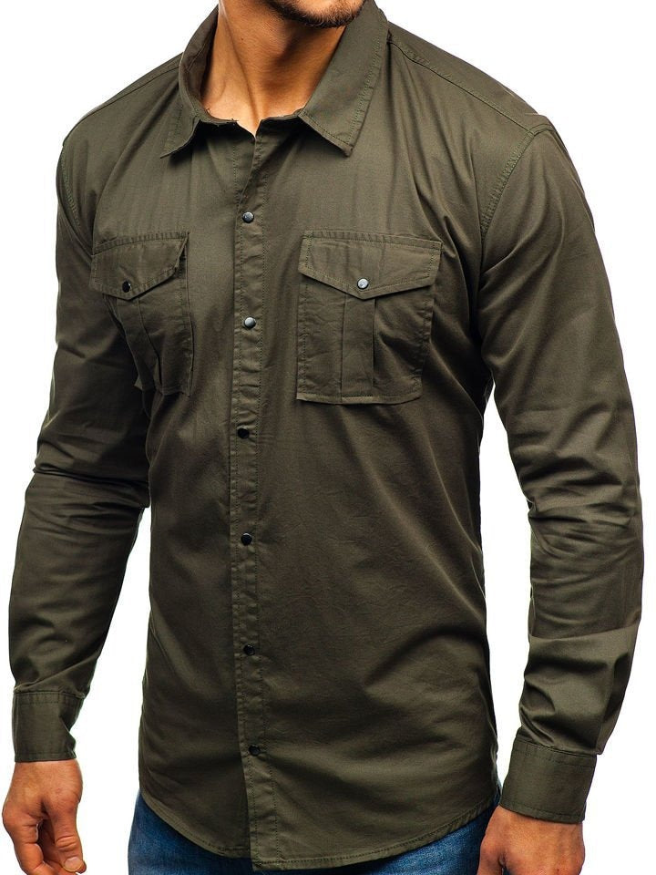 New Single 100% Cotton Men Shirt Business Casual