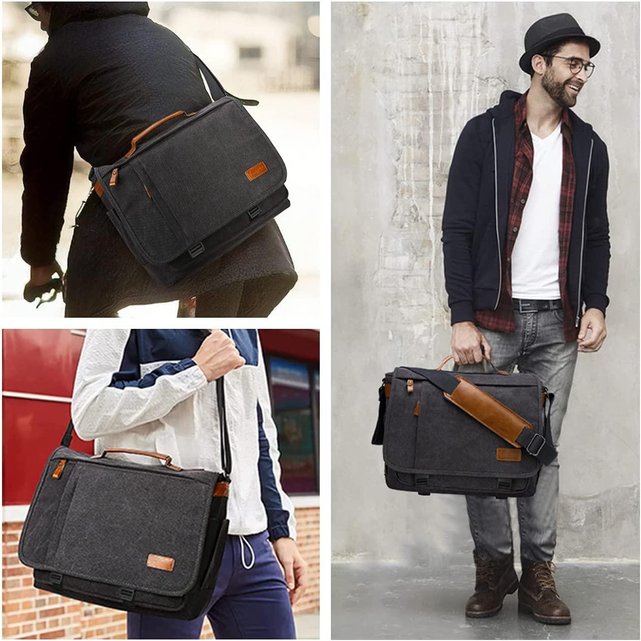 18.5 Canvas Laptop Messenger Bag