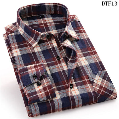 Cotton Plaid Man Shirt