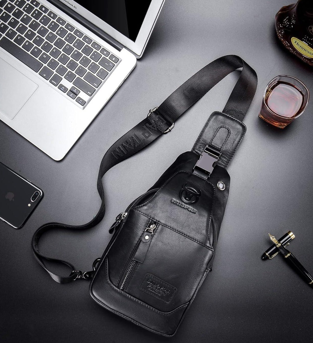 11 Men's Leather Casual Crossbody Sling Bag